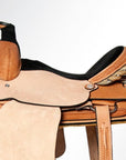 Western Horse Saddle American Leather Basketweave Ranch Roping Cowboy Hilason