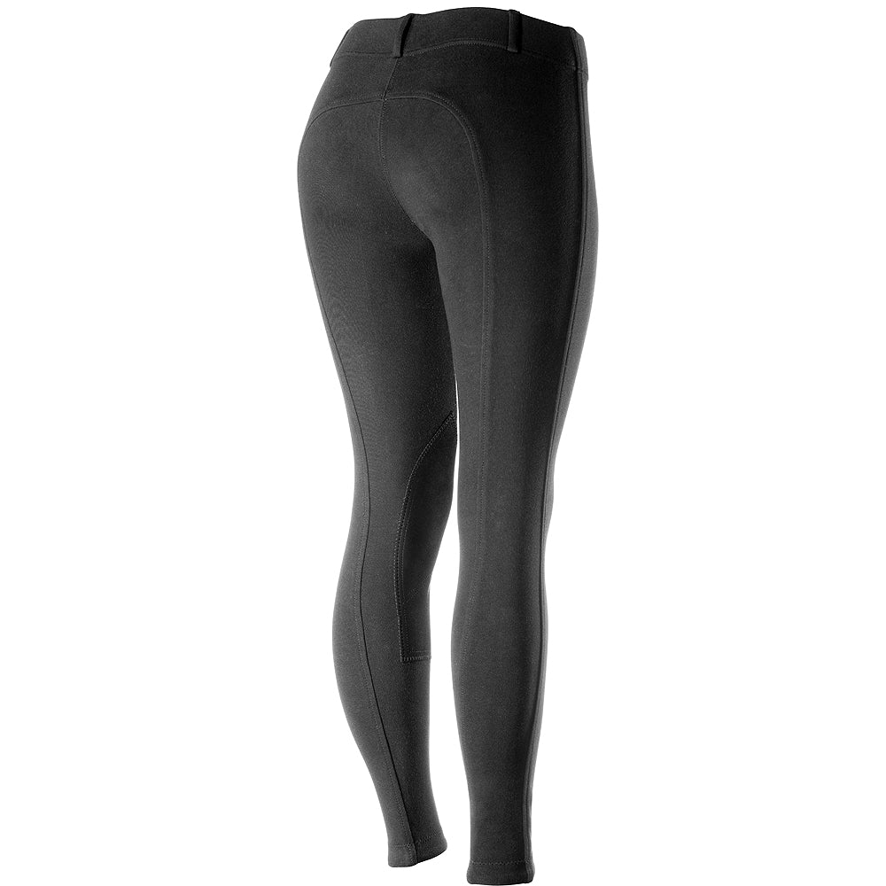 Womens Pull On Breeches With Premium Leather Knee Patches For Lasting Durability
