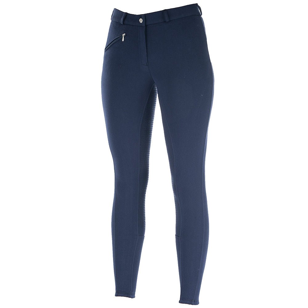 38-Inch Womens Active Silicone Grip Full Seat Breeches Peacoat Blue