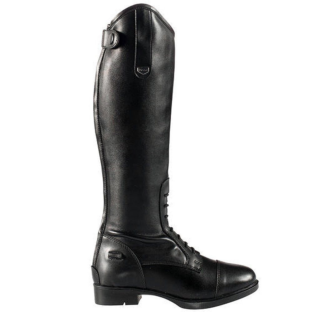 Horze Classic Kids Rover Tall Field Boots Leather-Like Finish Back Zip Rubber