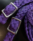 1" X 8Ft Hilason Braided Poly Barrel Reins Horse Racing Flat Grip Knots