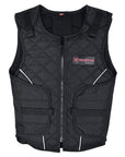 Bull Riding Vest Hilason Black Bull Pro Rodeo Cordura Large