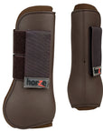 Horze Spirit Plastic Horse Tendon Boots Chocolate Brown Full Size