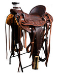 Western Horse Wade Saddle American Leather Ranch Roping Dark Brown