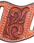 Hilason Leather Angled Knife Scabbard Sheath Cover Floral Tooled
