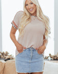 Harper Corded Knit T Shirt
