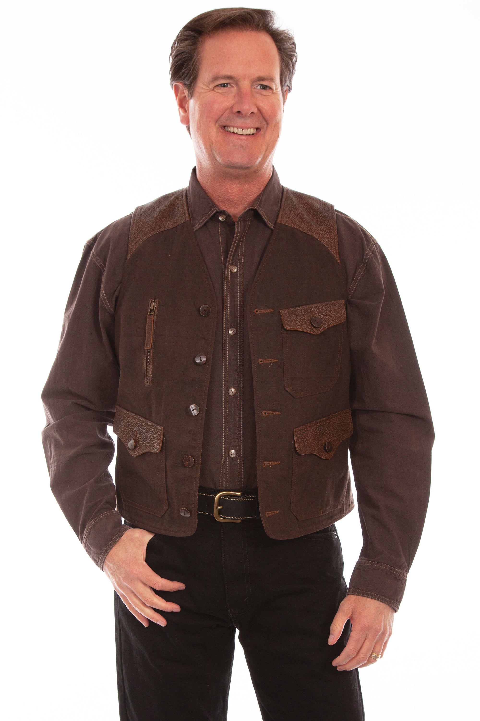 Canvas W/leather Trim - 1061