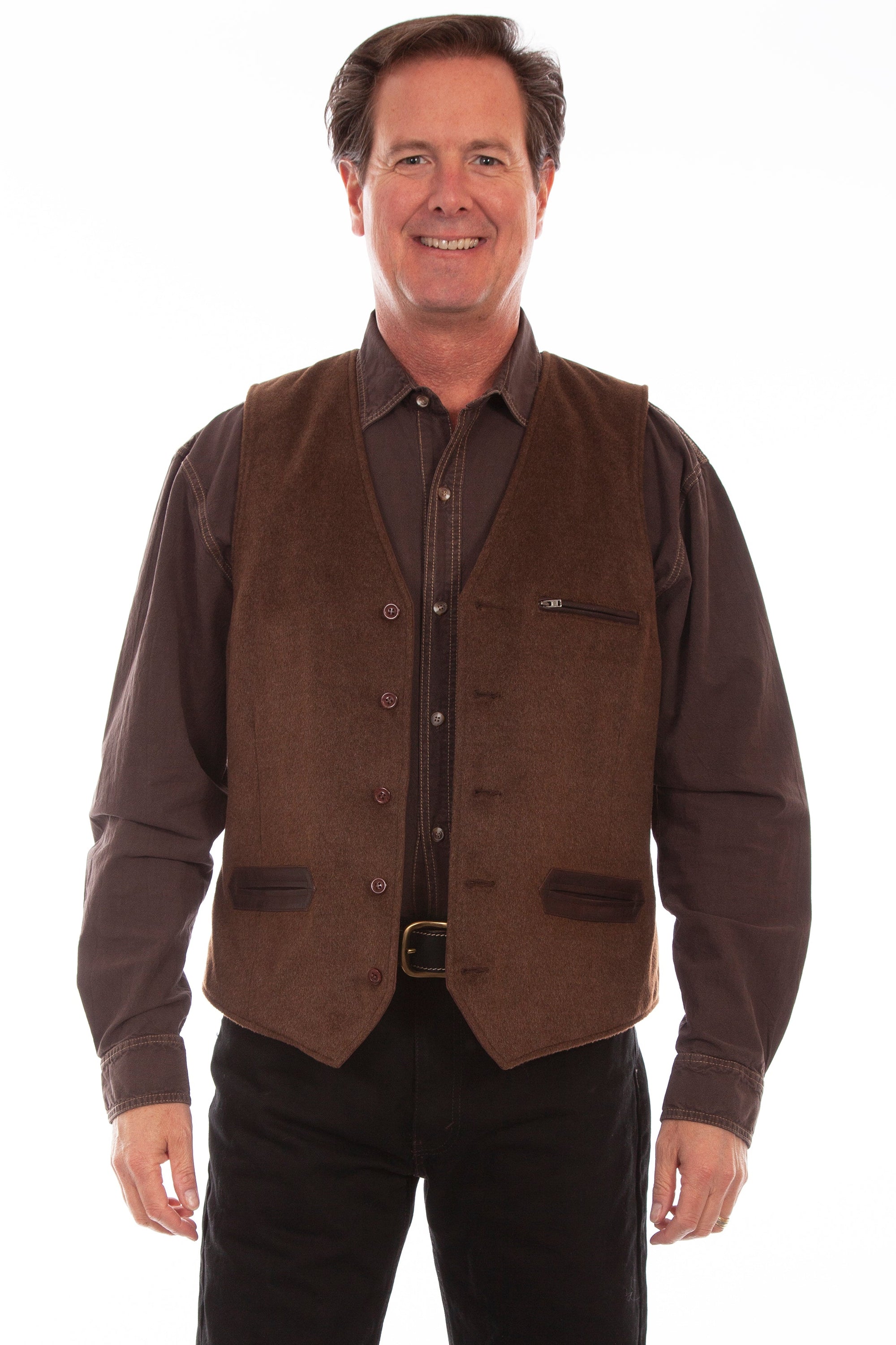 Wool Blend W/nubuck Trim - 1063