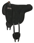 Hilason Horse Bareback Saddle Pad Anti Slip Base Suede Leather Brown