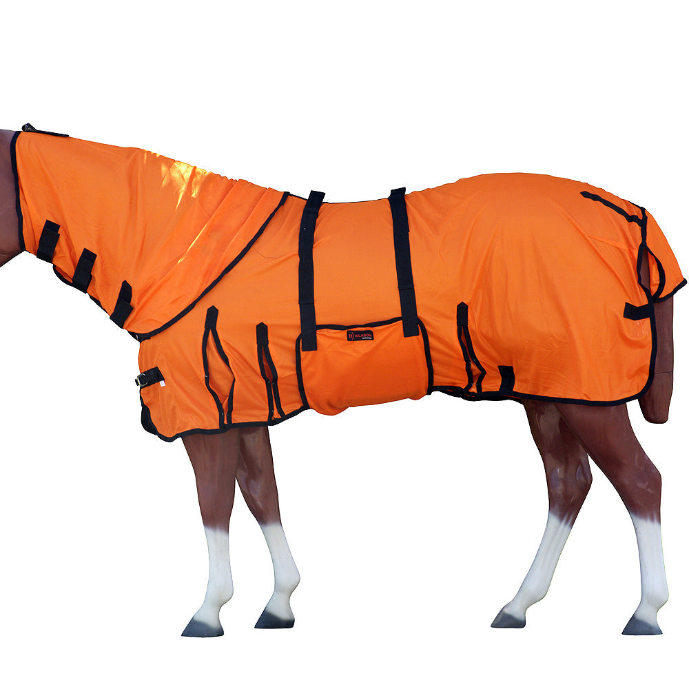 HILASON Horse Fly Sheet UV Protect Breathable Mesh Bug Mosquito Spring | Summer Horse Rug | Fly Rug