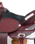 Hilason Western Horse Treeless Trail Barrel American Leather Saddle