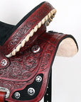 Hilason Western Horse Treeless Trail Barrel American Leather Saddle