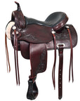 Hilason Western Horse Treeless Trail Pleasure Saddle American Leather