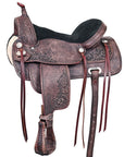 Western Horse Saddle American Leather Treeless Trail Pleasure Hilason