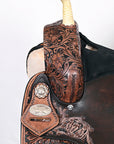 Hilason Western Horse Treeless Trail Barrel Saddle American Leather
