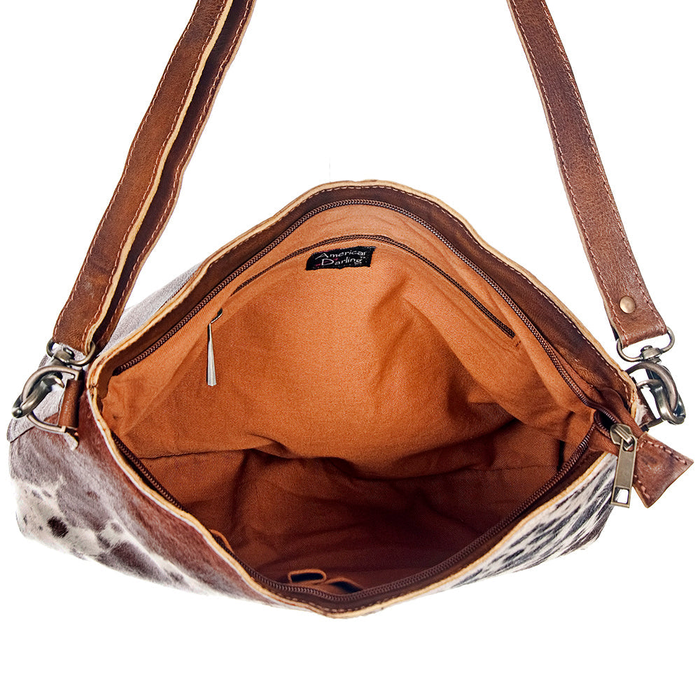 American Darling Small Crossbody Hair-On Genuine Leather women bag western handbag purse