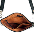 American Darling Western Small Crossbody Bag – Genuine Hair-On Cowhide Leather with Fringes, Adjustable Strap, Handcrafted in Texas
