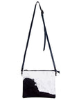 American Darling Western Small Crossbody Bag – Genuine Hair-On Cowhide Leather with Fringes, Adjustable Strap, Handcrafted in Texas