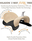 Hilason Flex Tree Western Horse Saddle American Leather Trail Barrel Racing By