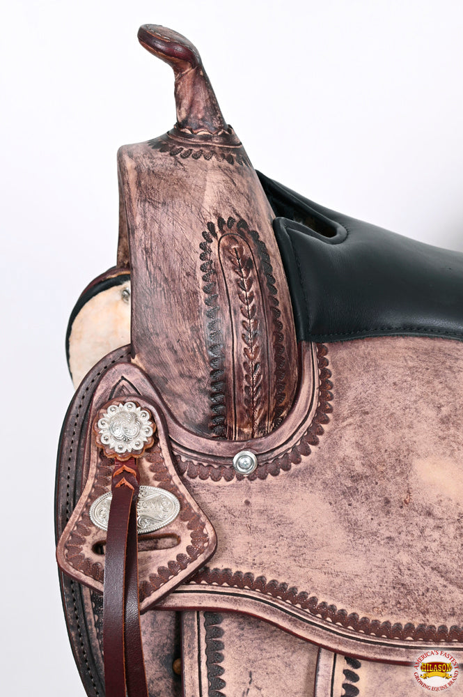 HILASON Western Horse Saddle American Leather Flex Tree Trail &amp; Pleasure Brown