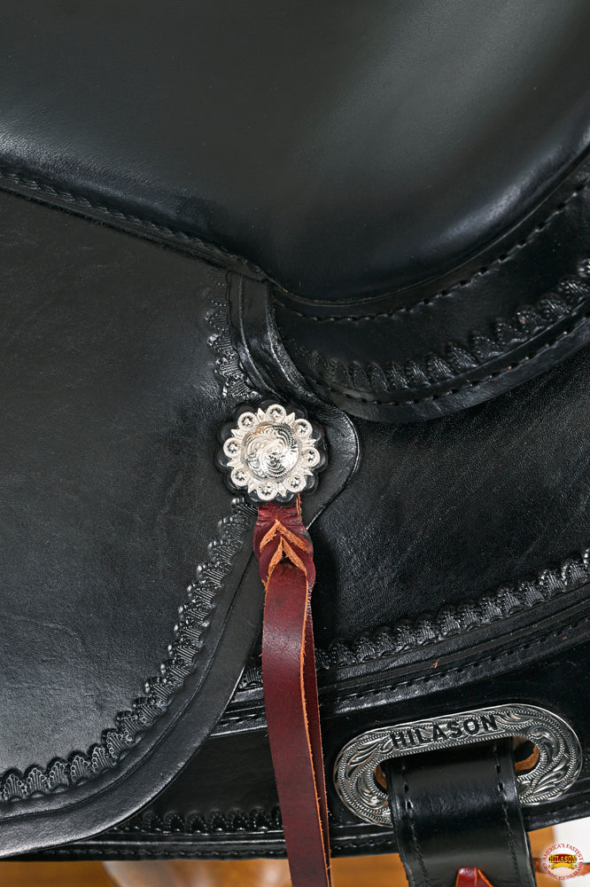 HILASON Western Horse Saddle American Leather Flex Tree Trail &amp; Pleasure Black