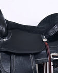 HILASON Western Horse Saddle American Leather Flex Tree Trail & Pleasure Black