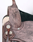 HILASON Western Horse Saddle American Leather Flex Tree Trail & Pleasure Antique Brown