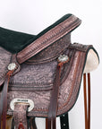 HILASON Western Horse Saddle American Leather Flex Tree Trail & Pleasure Antique Brown