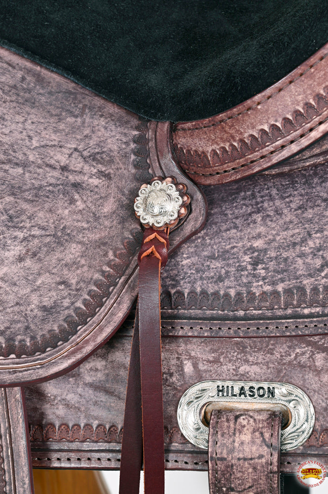 HILASON Western Horse Saddle American Leather Flex Tree Trail &amp; Pleasure Antique Brown