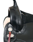 HILASON Western Horse Saddle American Leather Flex Tree Trail & Pleasure Black