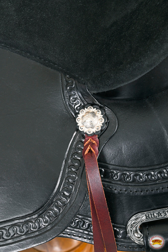 HILASON Western Horse Saddle American Leather Flex Tree Trail &amp; Pleasure Black
