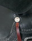 HILASON Western Horse Saddle American Leather Flex Tree Trail & Pleasure Black