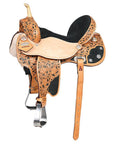 Flex Tree Western Horse Saddle American Leather Trail Barrel By Hilason