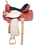 Flex Tree Western Horse Saddle American Leather Trail Barrel By Hilason
