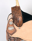 Flex Tree Western Horse Saddle American Leather Trail Barrel By Hilason