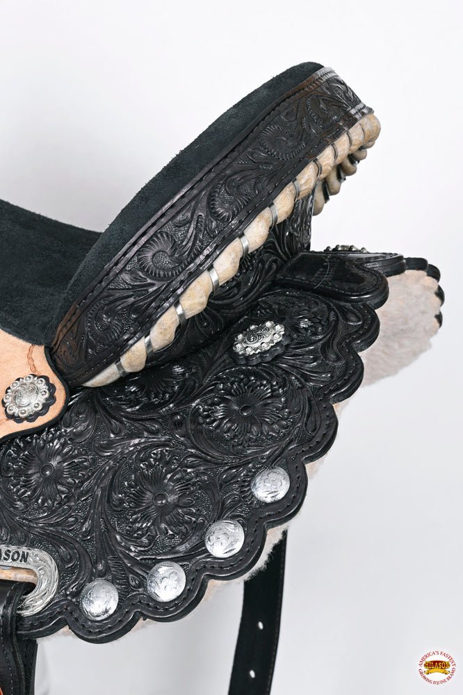 Flex Tree Western Horse Saddle American Leather Trail Barrel By Hilason
