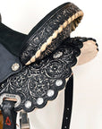 Flex Tree Western Horse Saddle American Leather Trail Barrel By Hilason