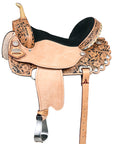 Flex Tree Western Horse Saddle American Leather Trail Barrel By Hilason