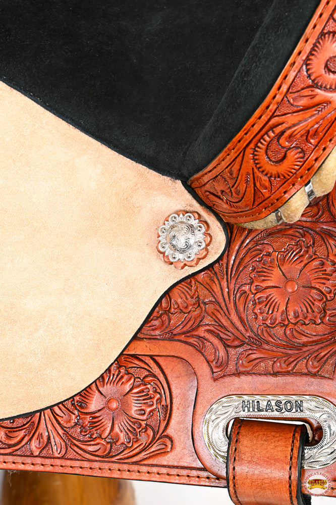 Flex Tree Western Horse Saddle American Leather Trail Barrel By Hilason