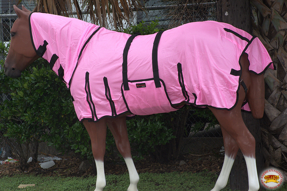 HILASON Horse Fly Sheet UV Protect Breathable Mesh Bug Mosquito Spring | Summer Horse Rug | Fly Rug