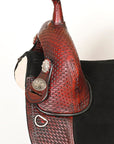 Western Horse Saddle Hilason American Leather Trail Barrel Racing