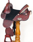 Western Horse Saddle Hilason American Leather Trail Barrel Racing