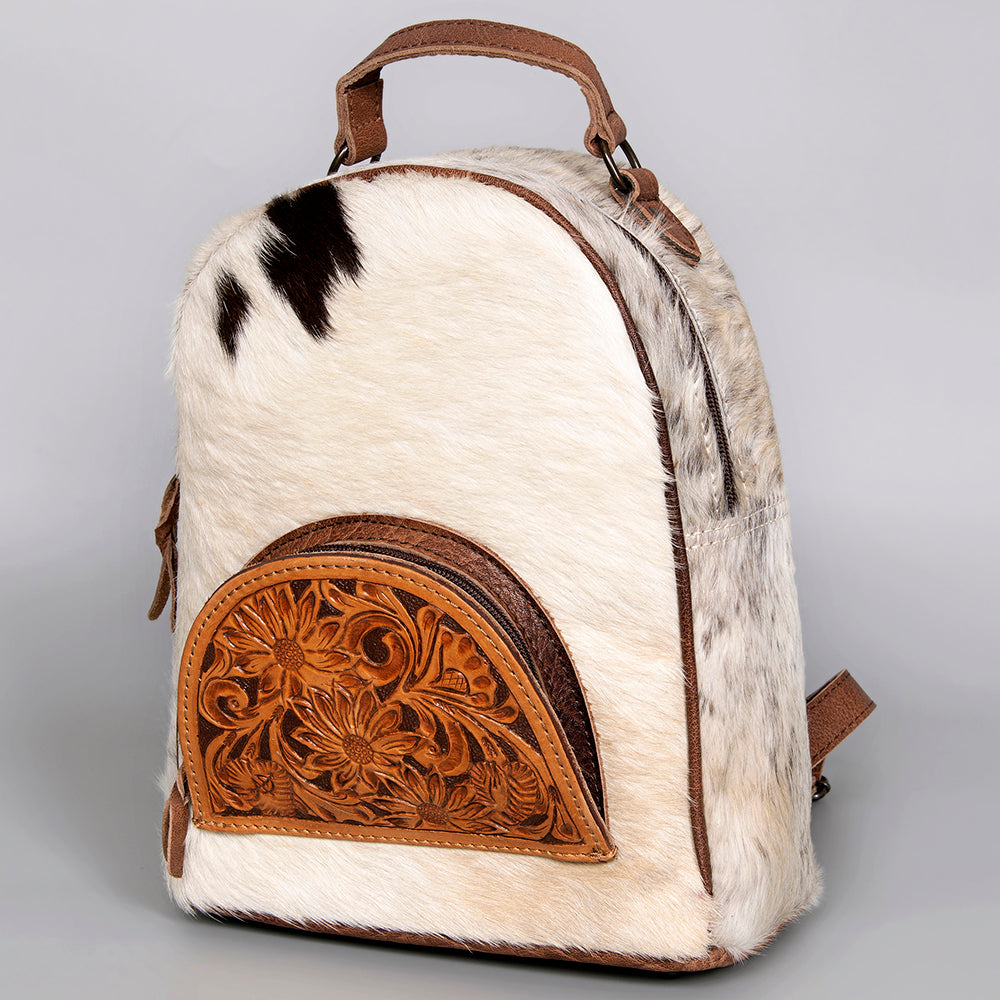 American Darling Hand Tooled Hair On Genuine Leather Women Bag Western Handbag Purse