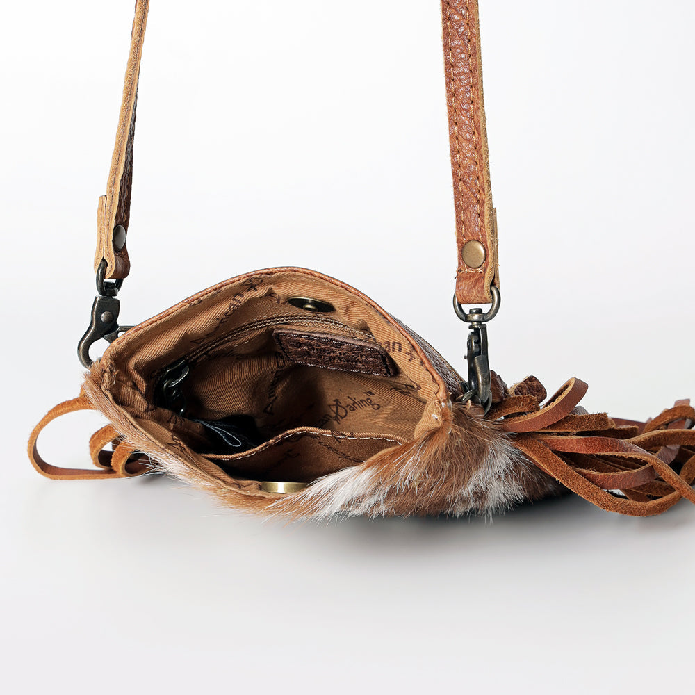 American Darling Cross Body Hair On Genuine Leather Women Bag Western Handbag Purse