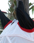 Horse Size Hilason Western Fly Mask Uv Protection Insects White Black