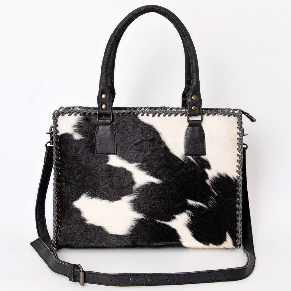 American Darling Briefcase Hair-On Genuine Leather Women Bag Western Handbag Purse