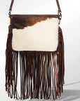 Crossbody Hair-On Genuine Leather women bag western handbag purse