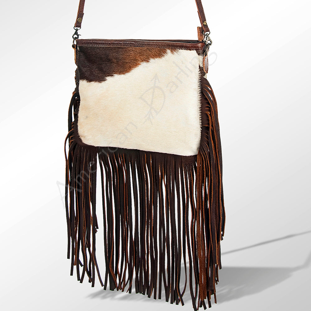 Crossbody Hair-On Genuine Leather women bag western handbag purse