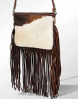 Crossbody Hair-On Genuine Leather women bag western handbag purse