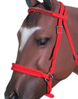 Hilason Flat Braided Paracord Horse Headstall Bridle W/ Crystals